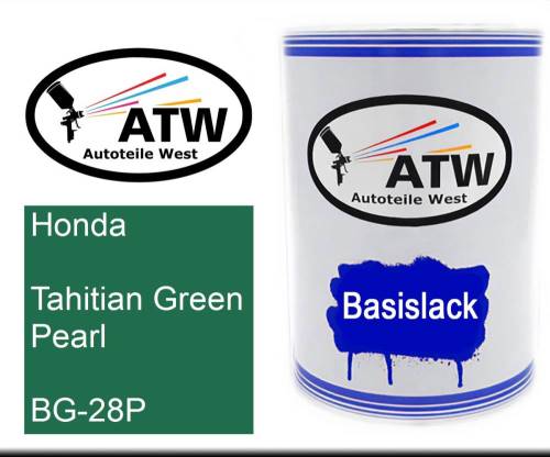 Honda, Tahitian Green Pearl, BG-28P: 500ml Lackdose, von ATW Autoteile West.